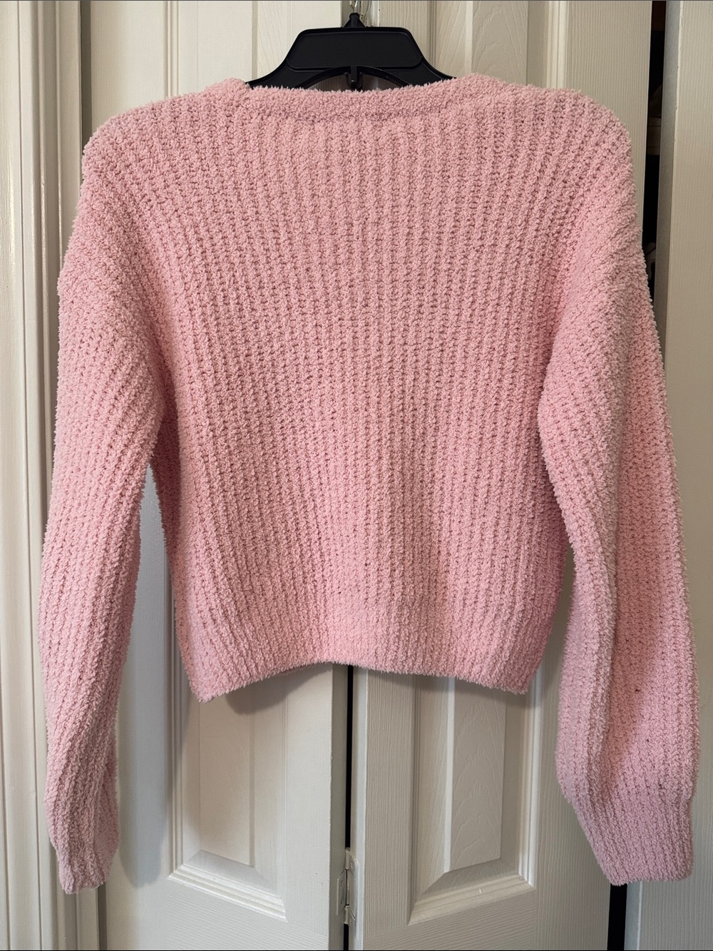 Pink Knit Button-Front Sweater - Picture 6 of 6